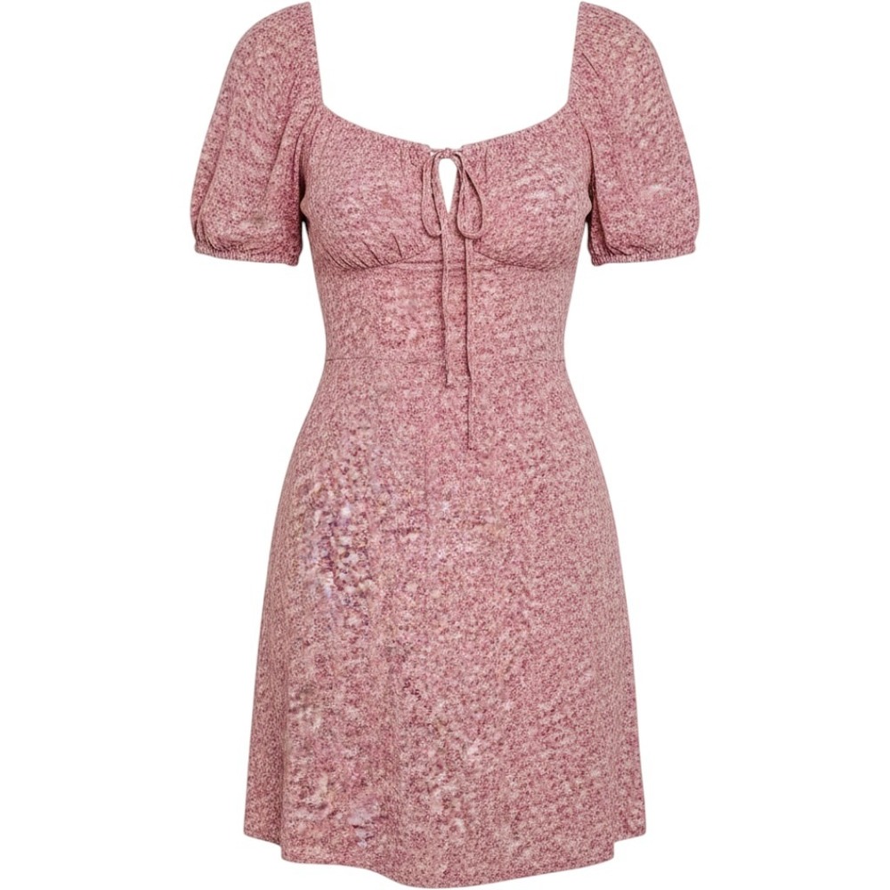 Forever 21 Floral Cottagecore Fairy Mini Dress Womens Medium Pink Boho